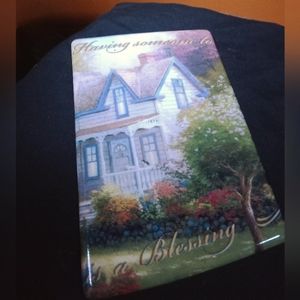 2003 VINTAGE THOMAS KINKADE ANTIQUE PORCELAIN PLATE BRADFORD EXCHANGE PIECE.